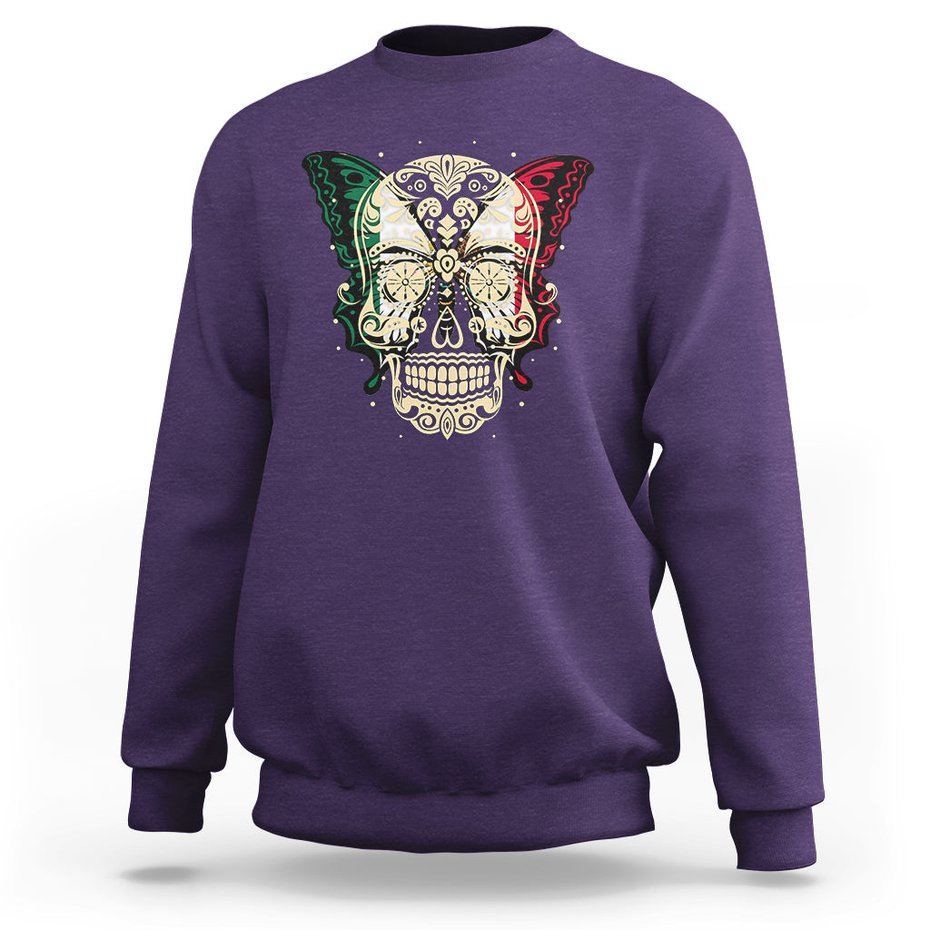 mexico-sweatshirt-sugar-skull-butterfly-mexican-flag-viva-mexico