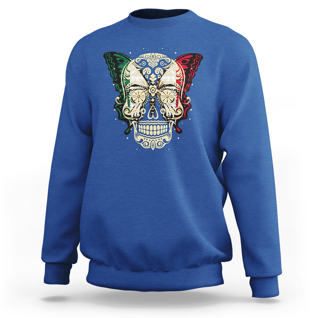 mexico-sweatshirt-sugar-skull-butterfly-mexican-flag-viva-mexico
