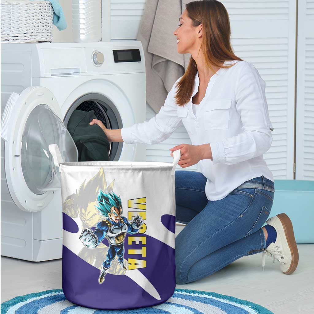 Vegeta Saiyan Warrior Laundry Basket Bold Anime Combat Style