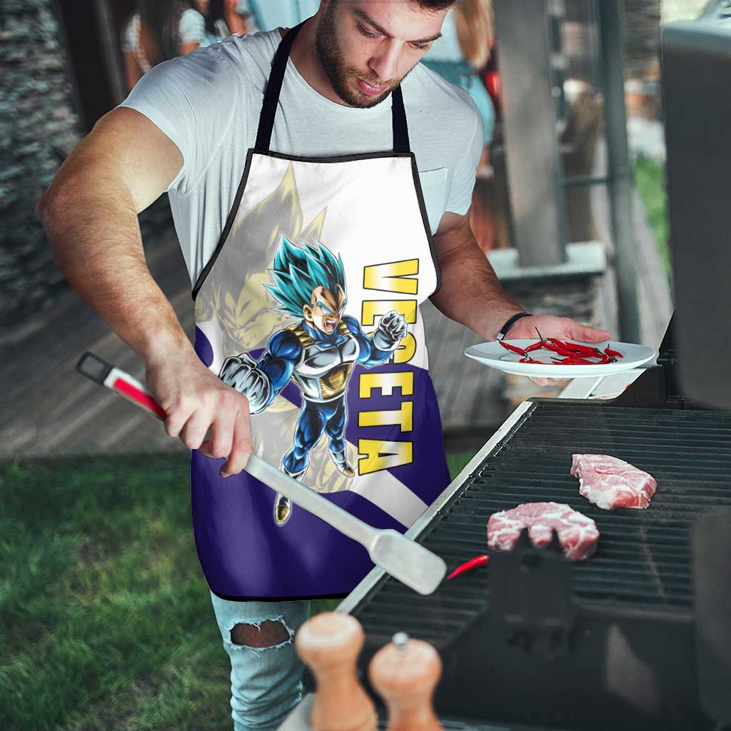 Vegeta Saiyan Warrior Apron Bold Anime Combat Style