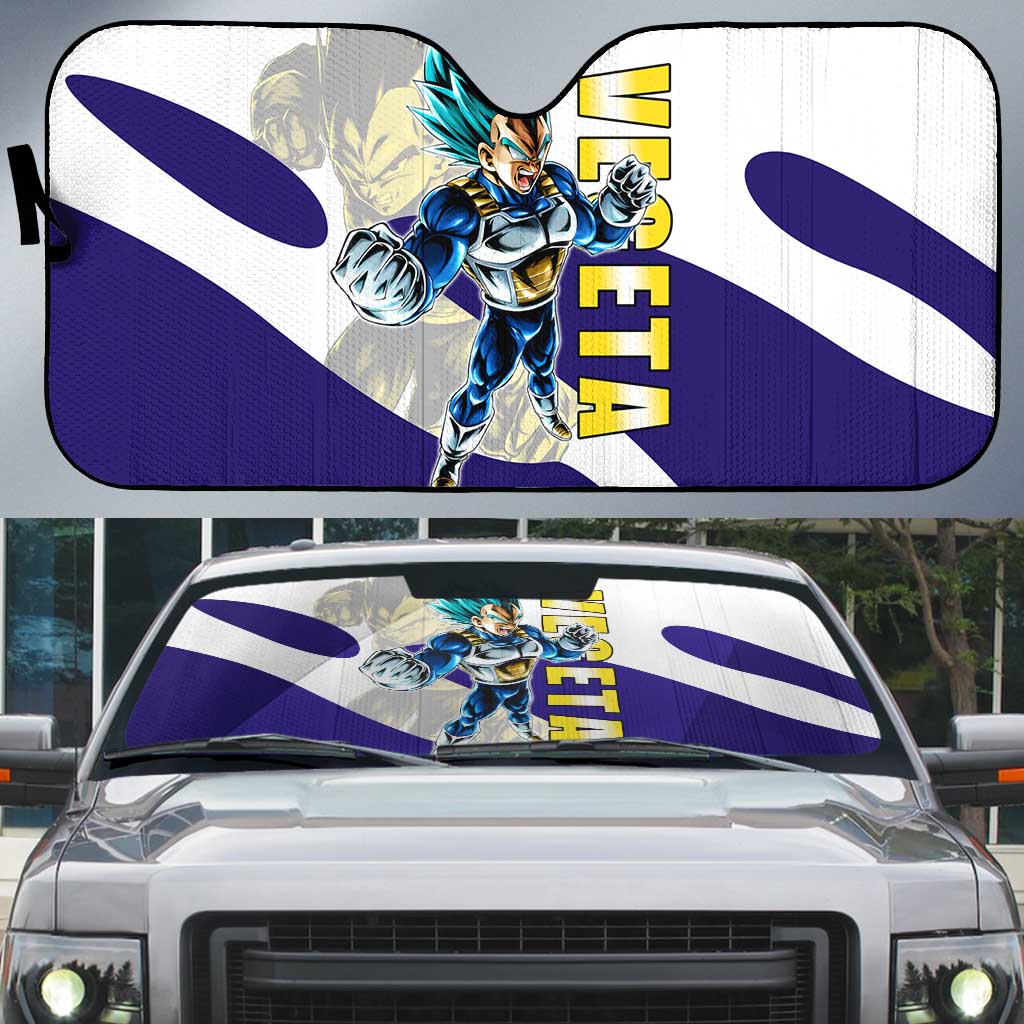 Vegeta Saiyan Warrior Auto Sun Shade Bold Anime Combat Style