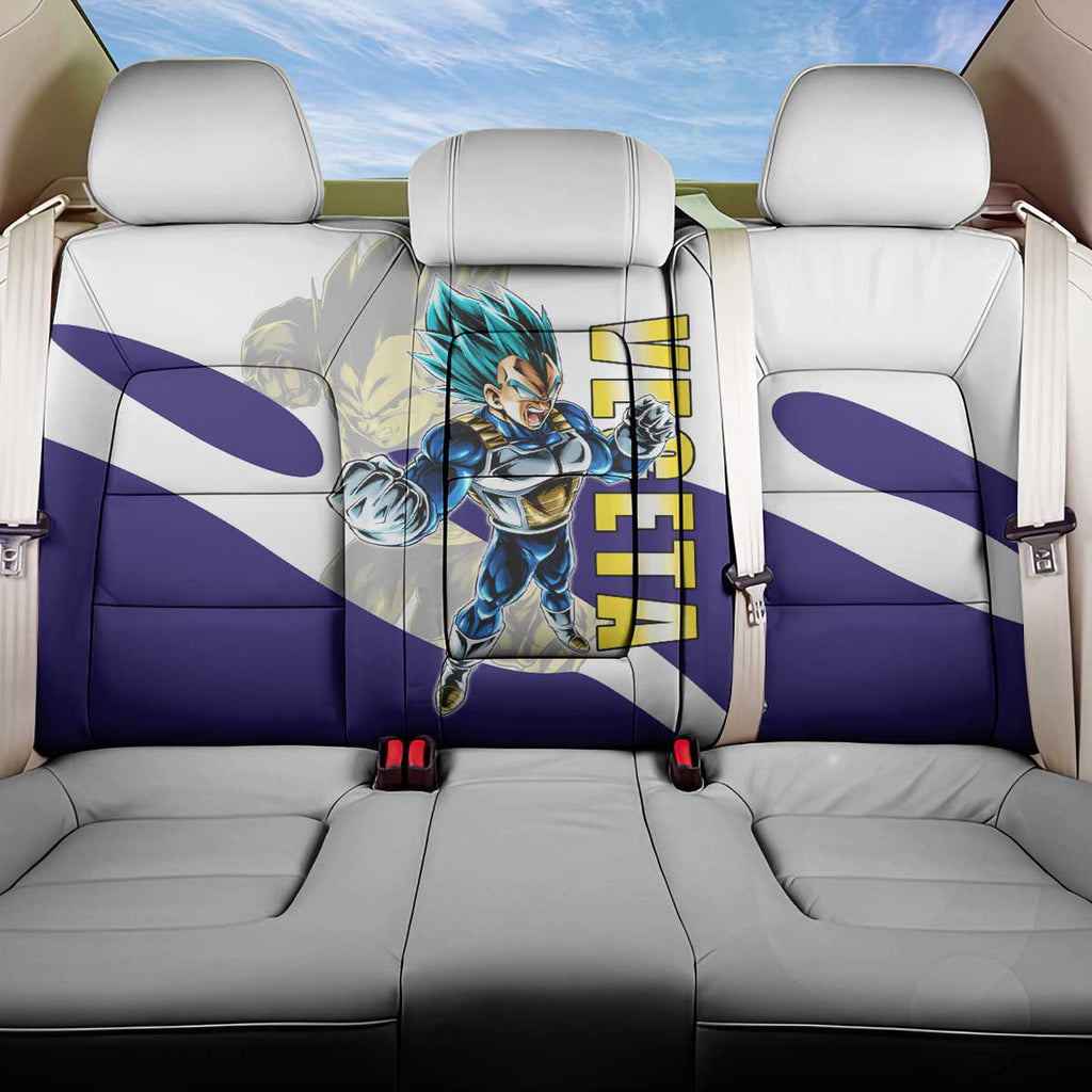 Vegeta Saiyan Warrior Back Car Seat Cover Bold Anime Combat Style