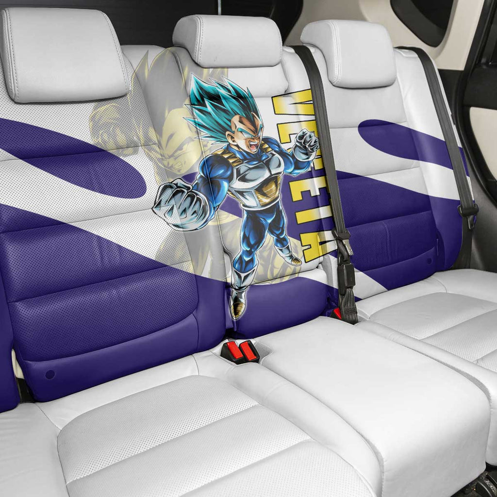Vegeta Saiyan Warrior Back Car Seat Cover Bold Anime Combat Style