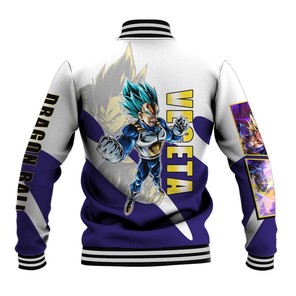 Vegeta Saiyan Warrior Baseball Jacket Bold Anime Combat Style