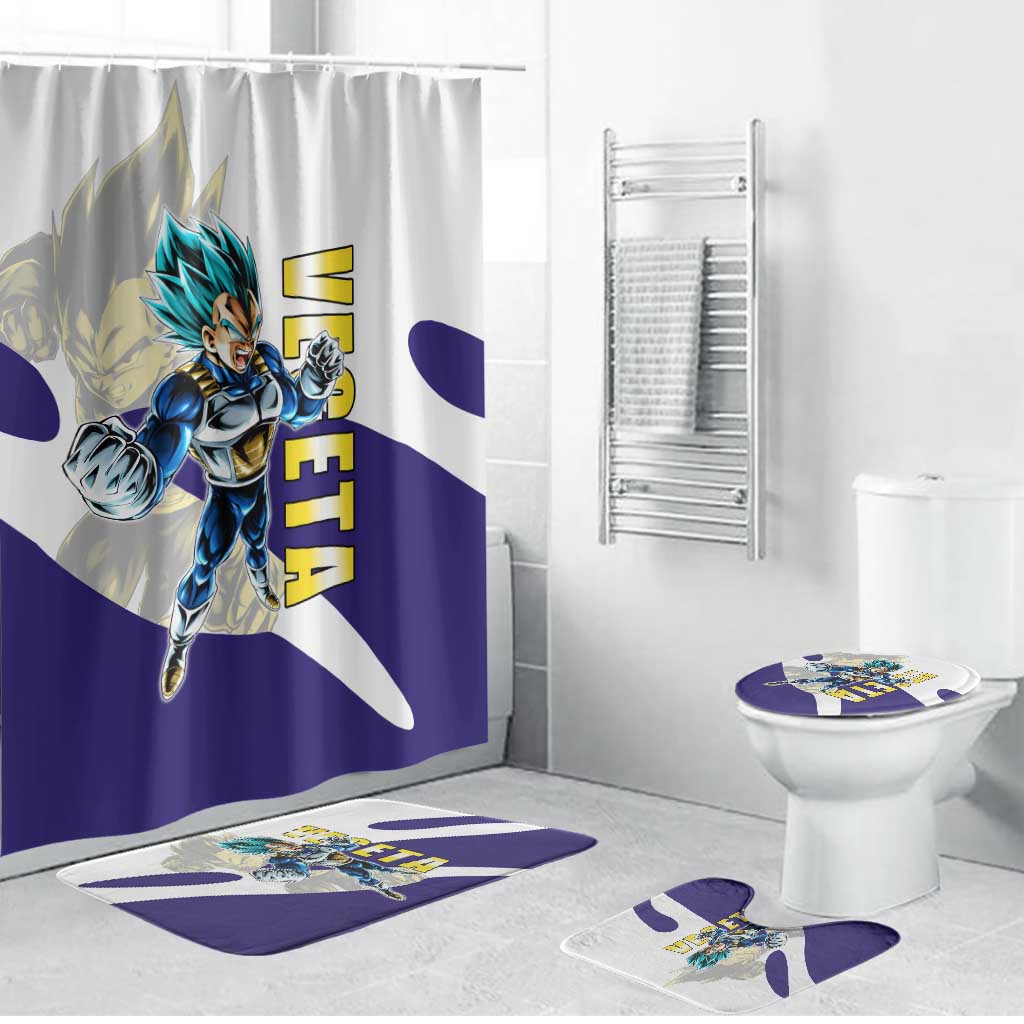 Vegeta Saiyan Warrior Bathroom Set Bold Anime Combat Style