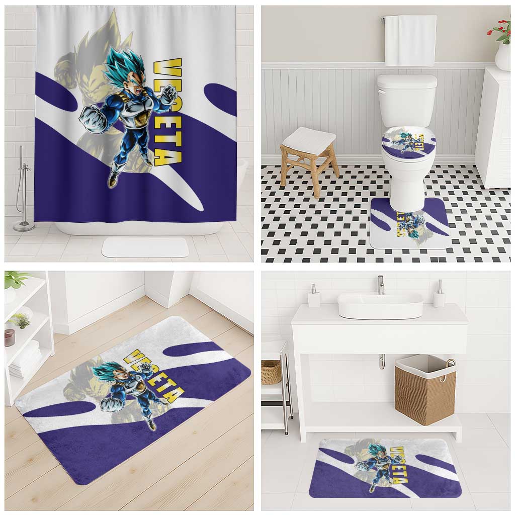 Vegeta Saiyan Warrior Bathroom Set Bold Anime Combat Style