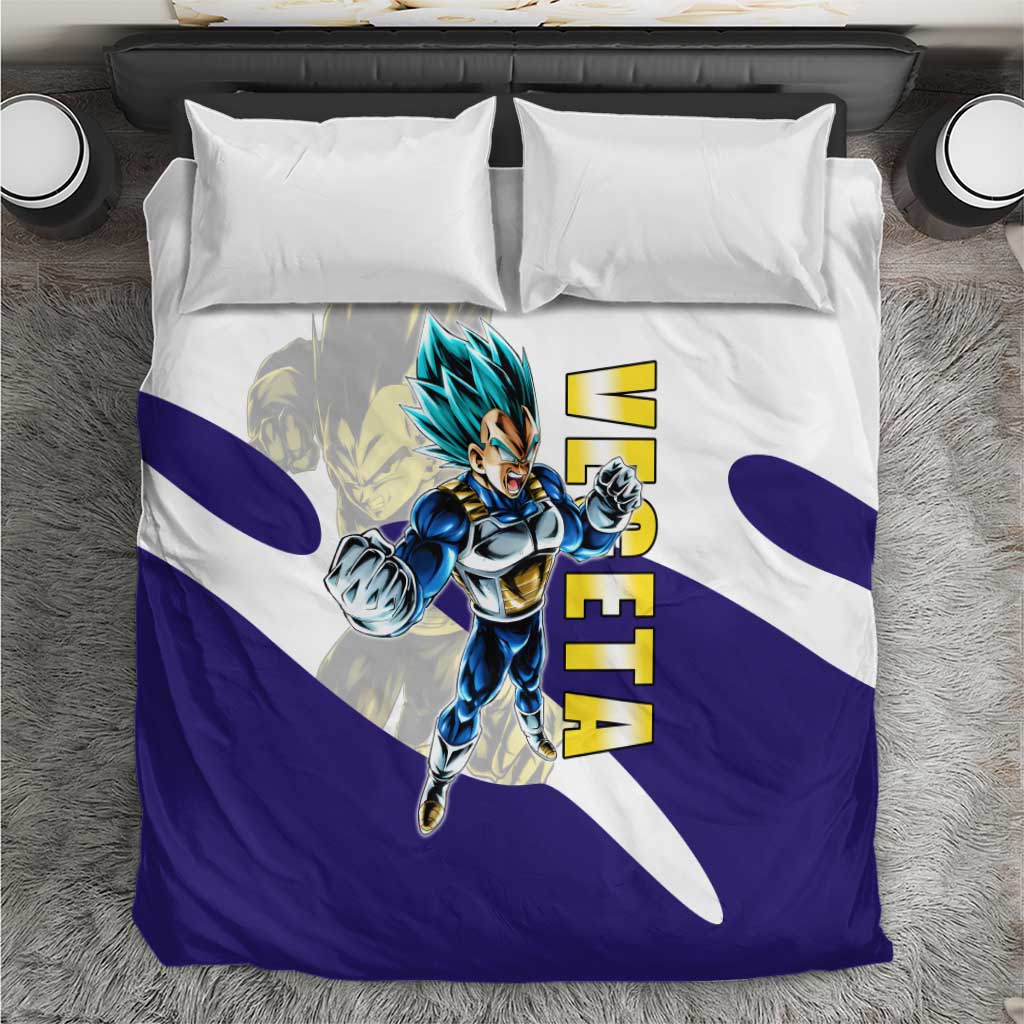 Vegeta Saiyan Warrior Bedding Set Bold Anime Combat Style