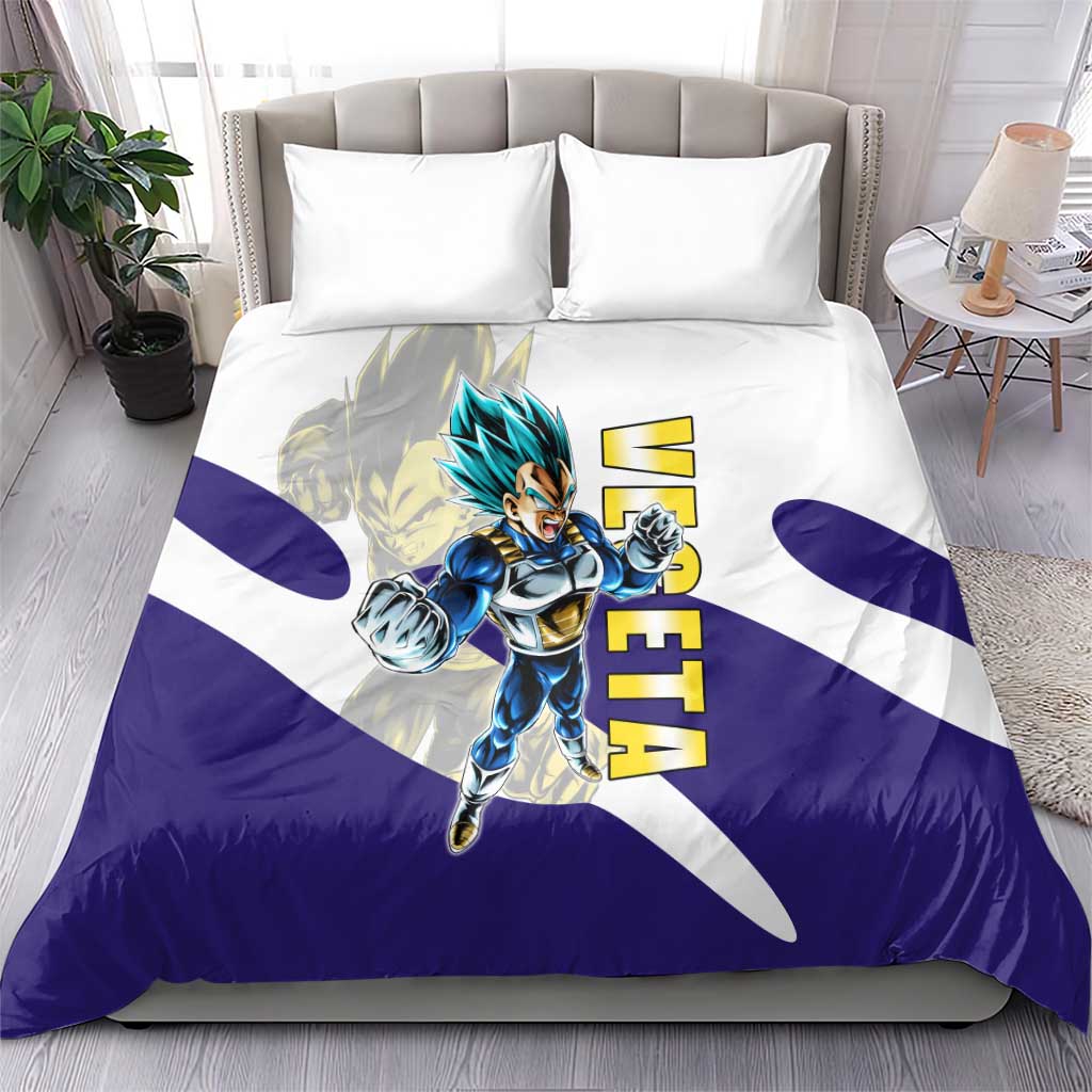 Vegeta Saiyan Warrior Bedding Set Bold Anime Combat Style
