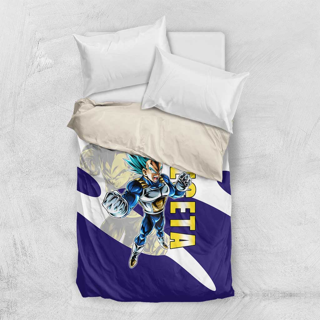 Vegeta Saiyan Warrior Bedding Set Bold Anime Combat Style