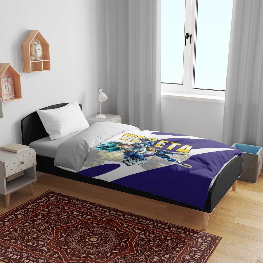Vegeta Saiyan Warrior Bedding Set Bold Anime Combat Style