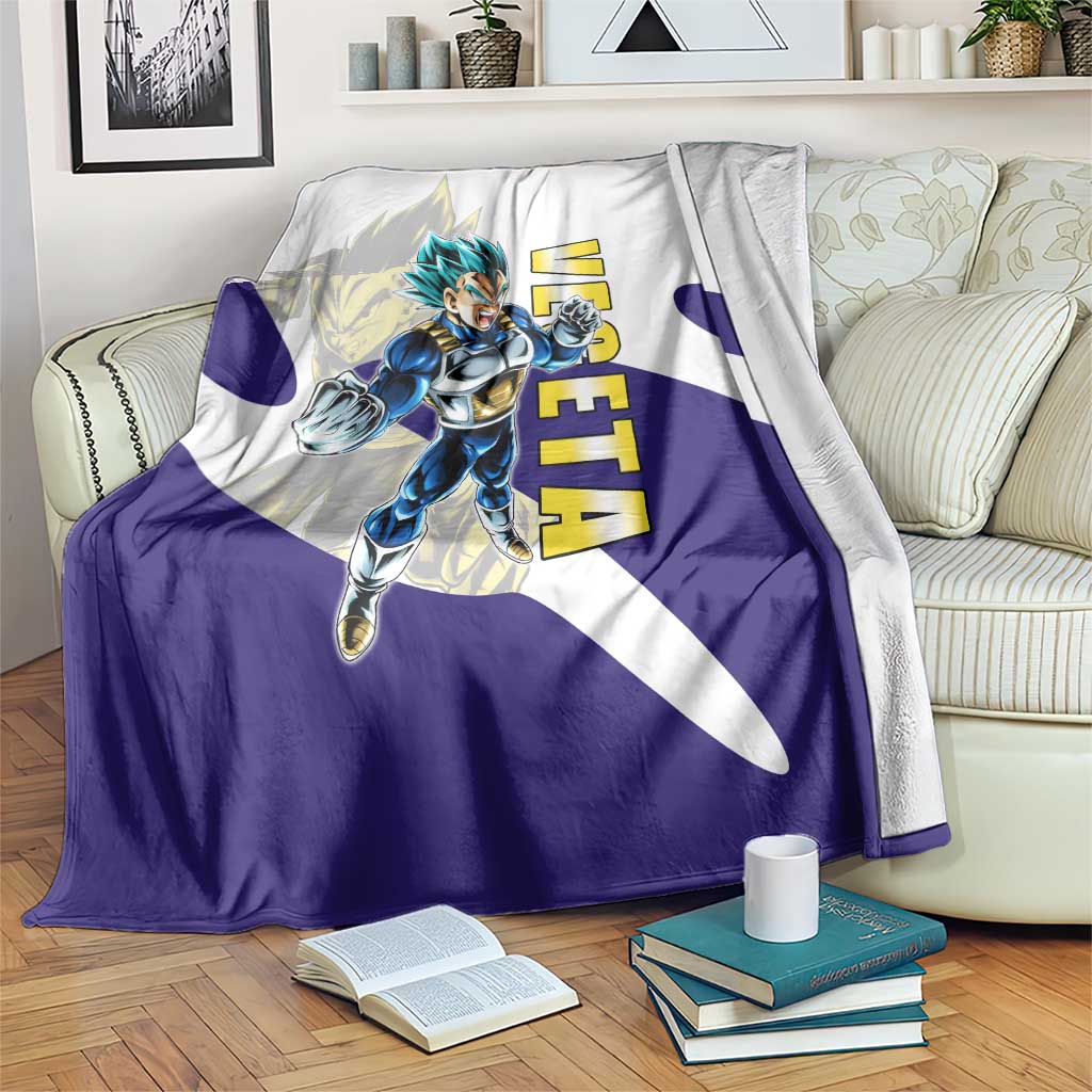 Vegeta Saiyan Warrior Blanket Bold Anime Combat Style