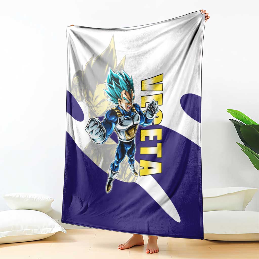 Vegeta Saiyan Warrior Blanket Bold Anime Combat Style