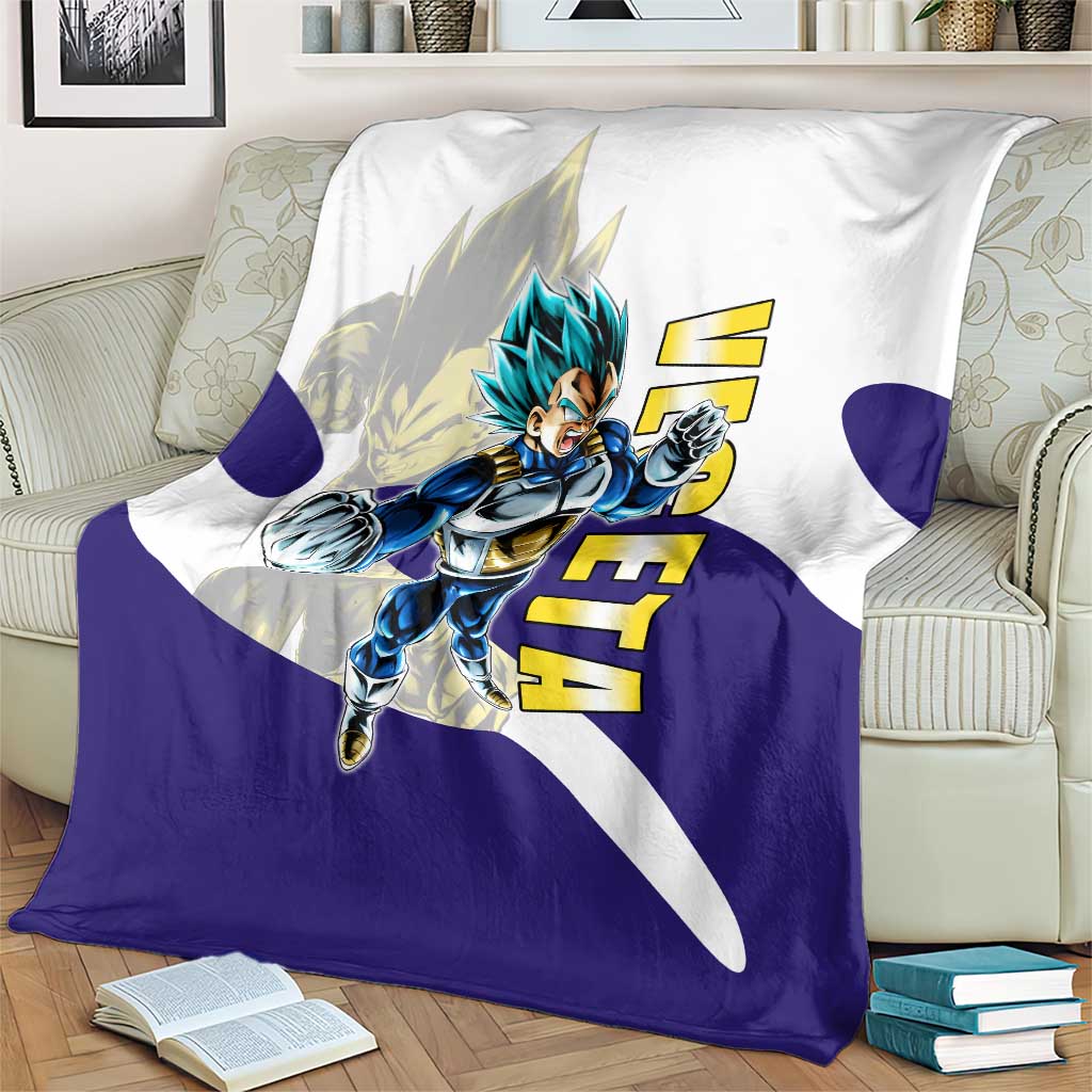 Vegeta Saiyan Warrior Blanket Bold Anime Combat Style