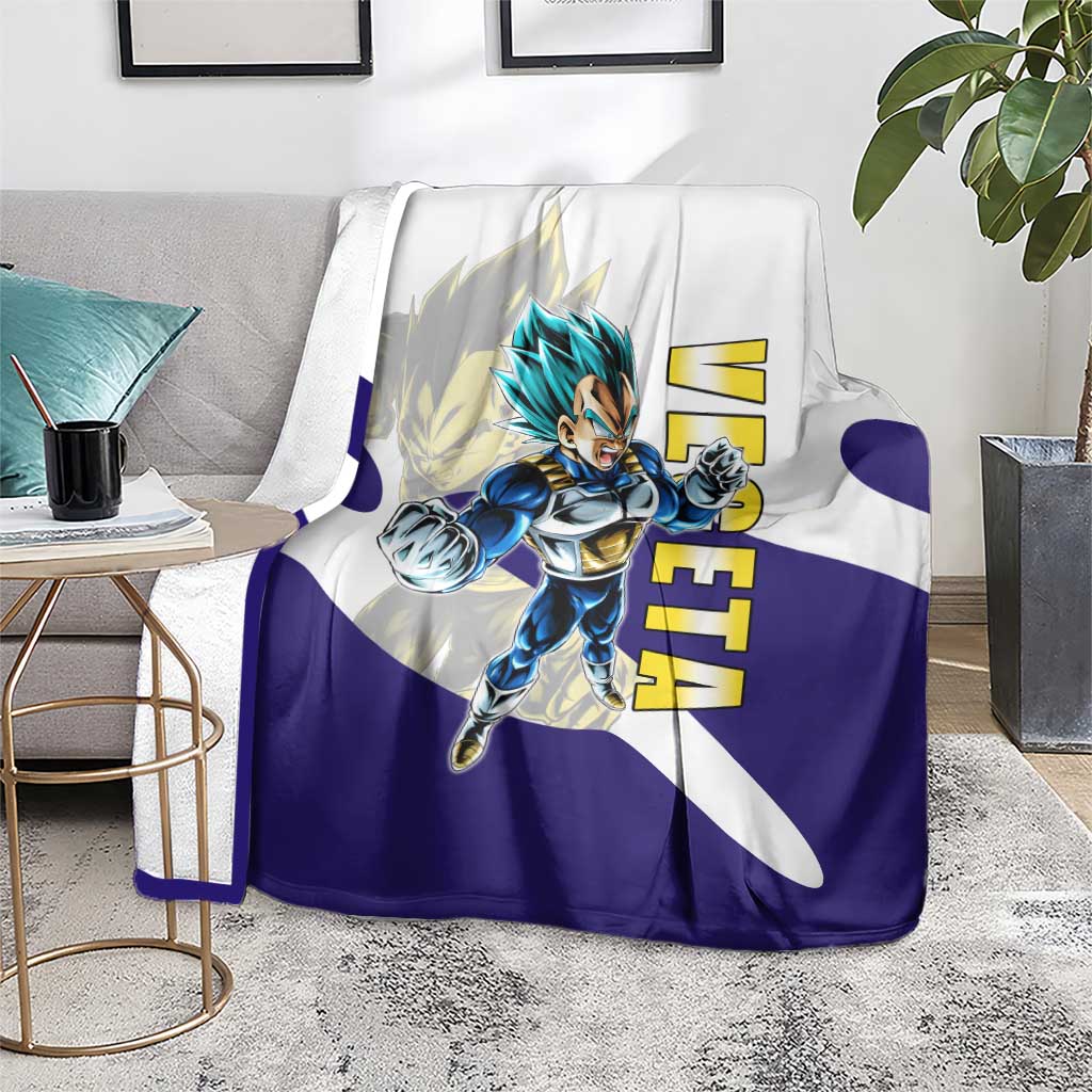 Vegeta Saiyan Warrior Blanket Bold Anime Combat Style