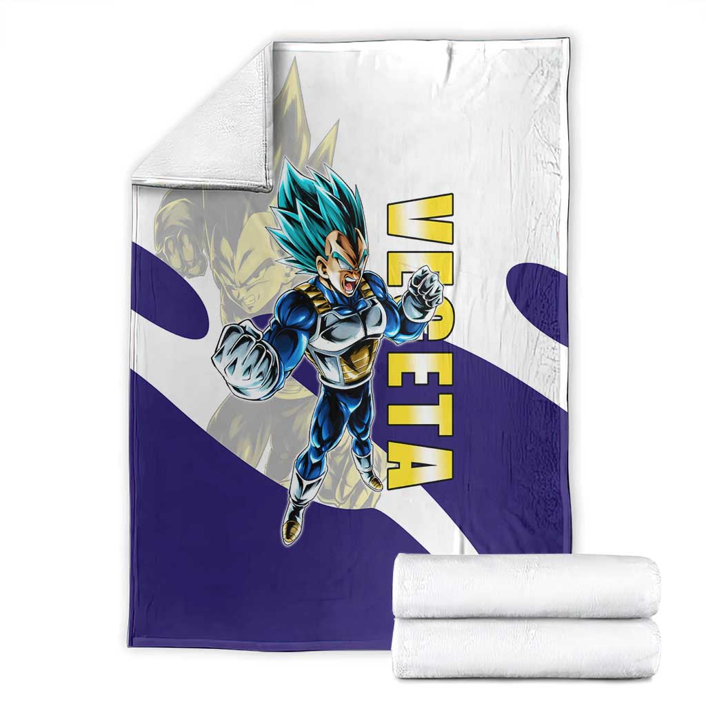 Vegeta Saiyan Warrior Blanket Bold Anime Combat Style