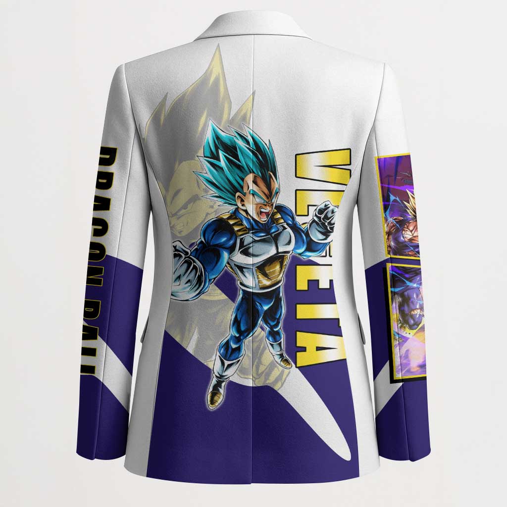 Vegeta Saiyan Warrior Blazer Bold Anime Combat Style