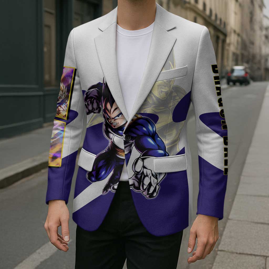Vegeta Saiyan Warrior Blazer Bold Anime Combat Style
