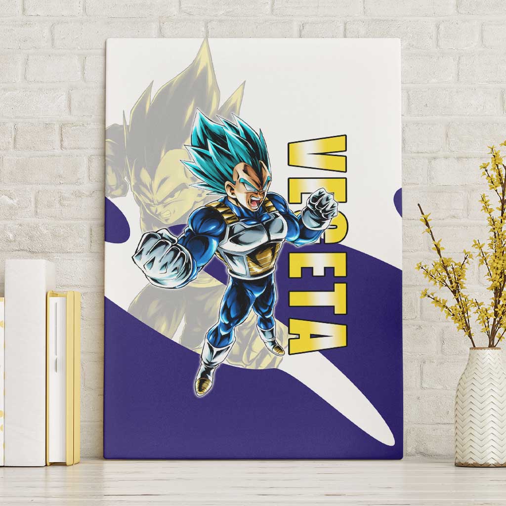 Vegeta Saiyan Warrior Canvas Wall Art Bold Anime Combat Style