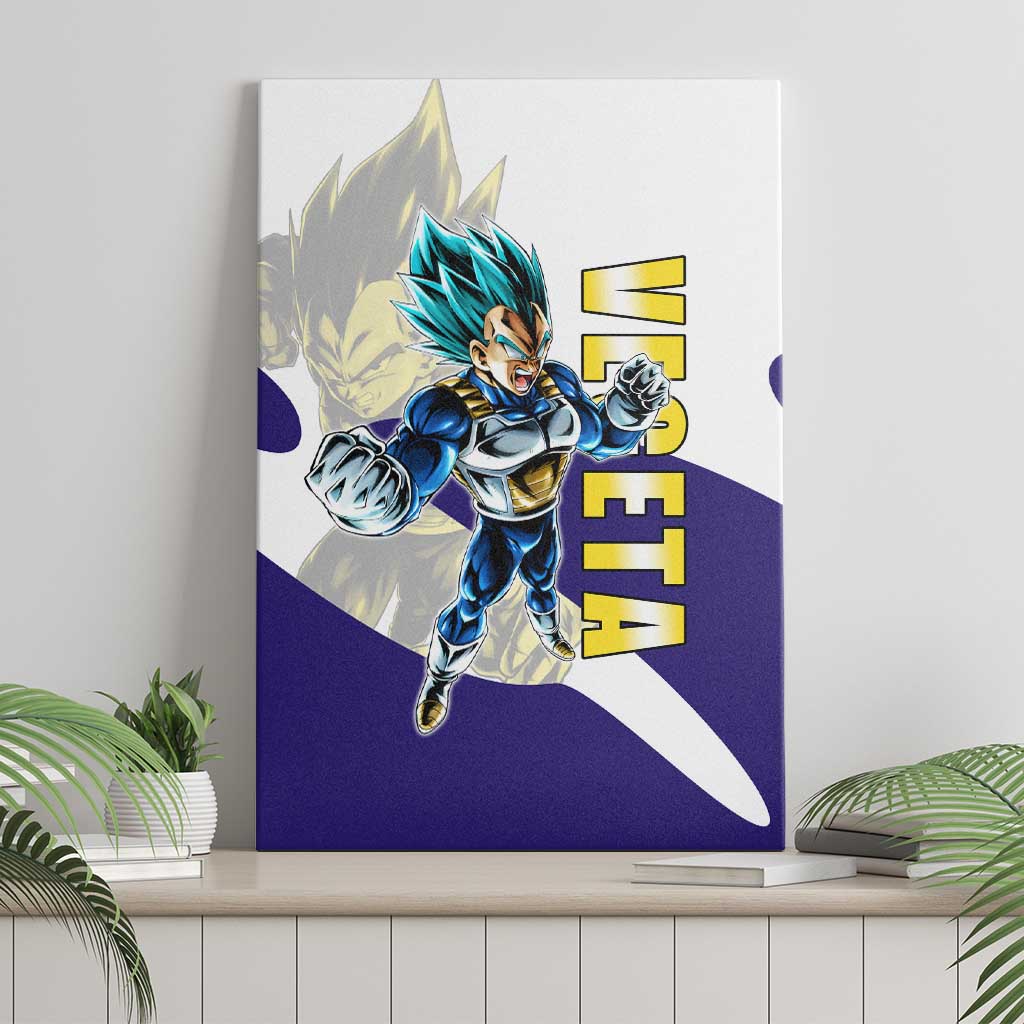 Vegeta Saiyan Warrior Canvas Wall Art Bold Anime Combat Style