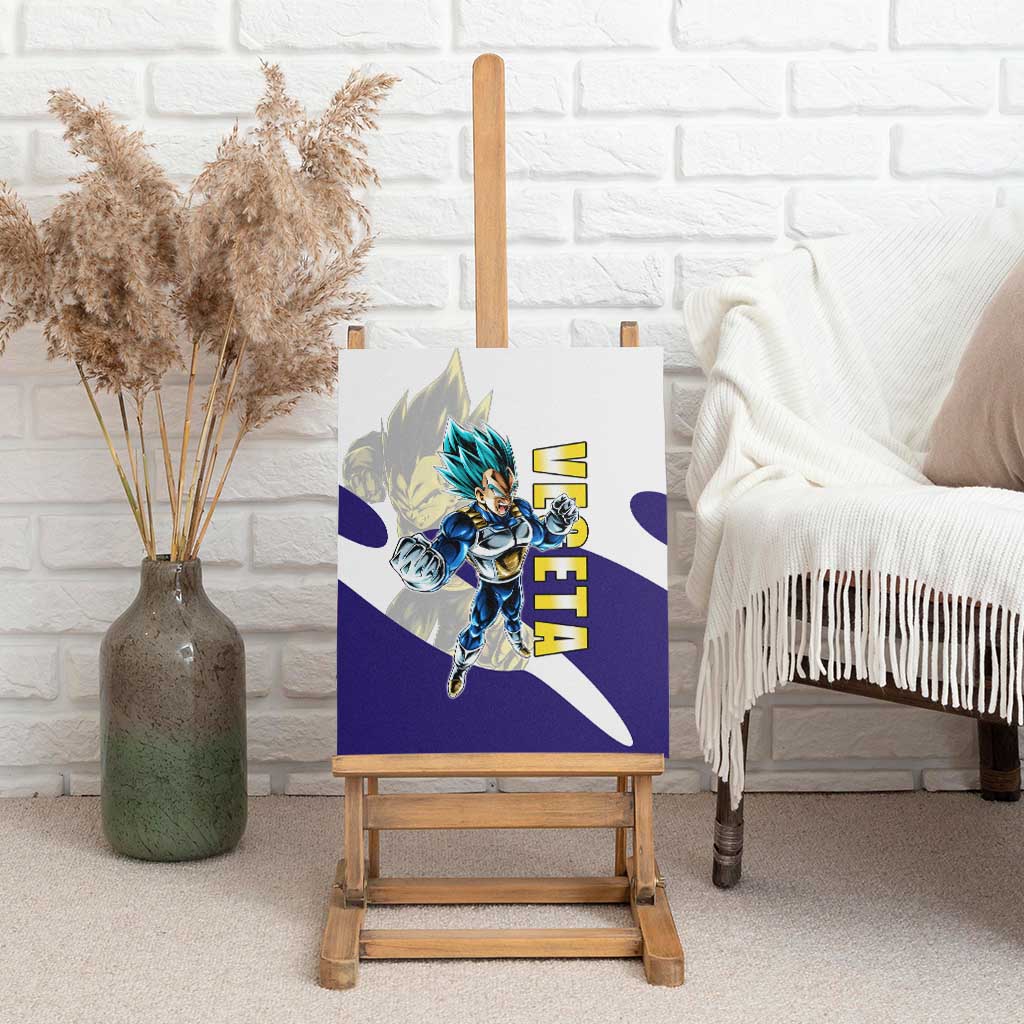 Vegeta Saiyan Warrior Canvas Wall Art Bold Anime Combat Style