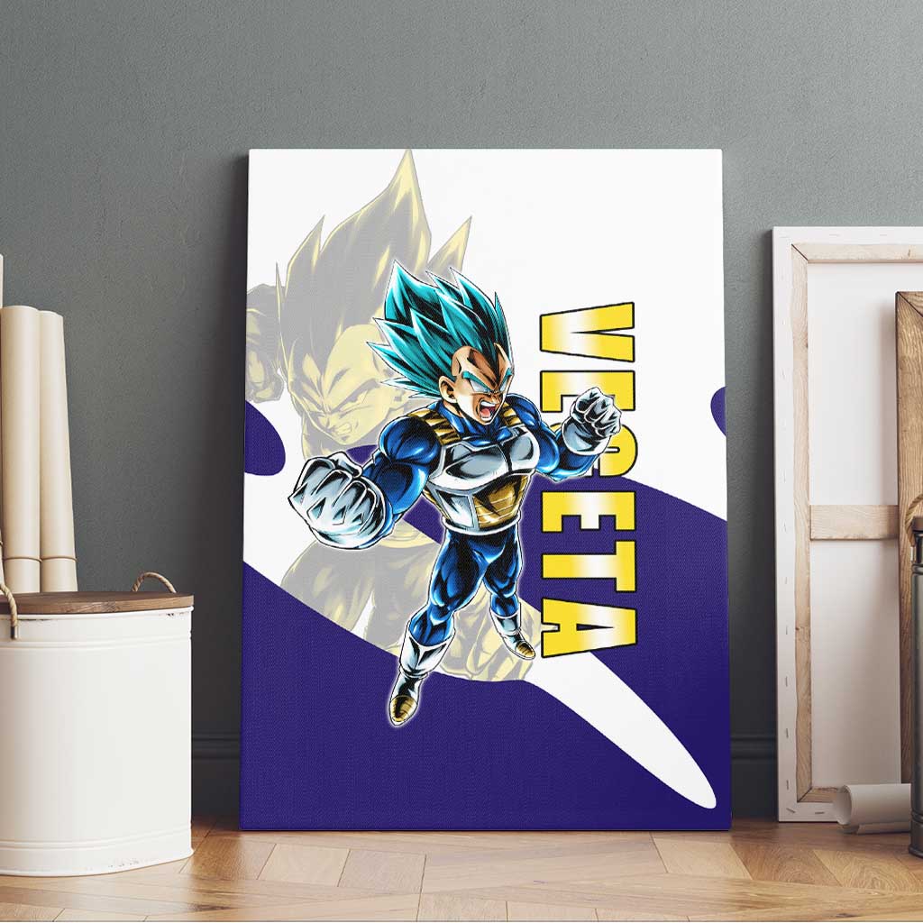 Vegeta Saiyan Warrior Canvas Wall Art Bold Anime Combat Style