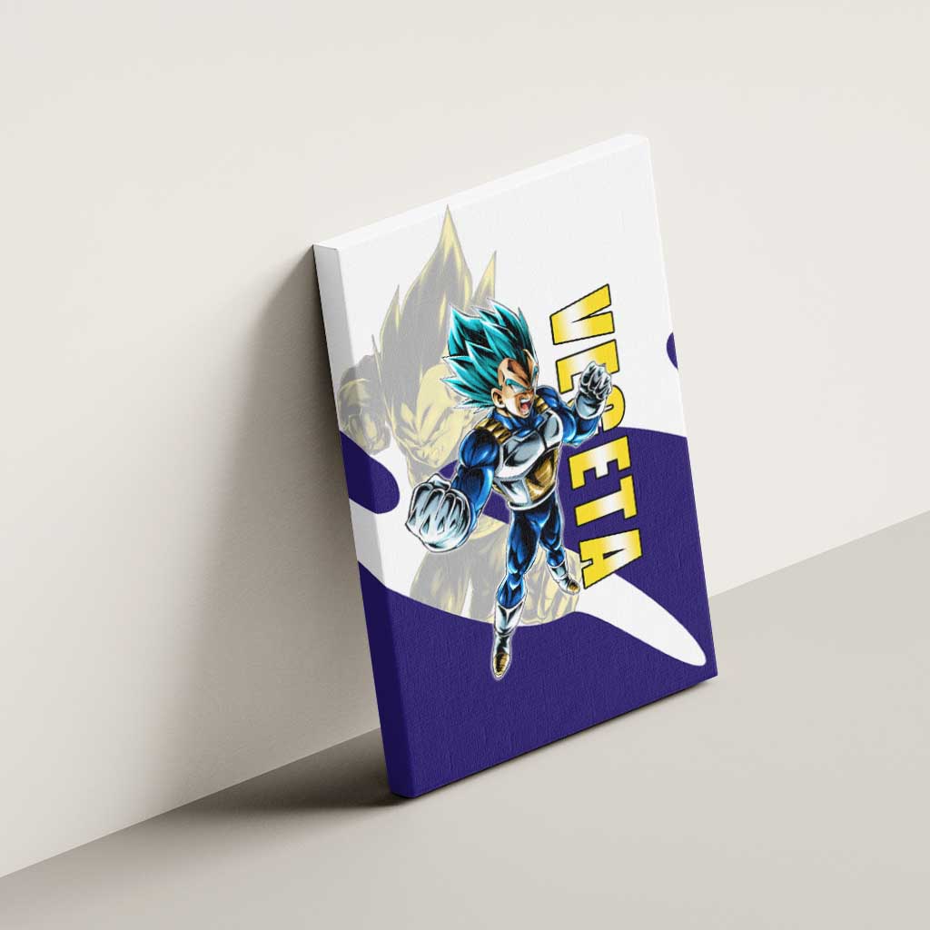 Vegeta Saiyan Warrior Canvas Wall Art Bold Anime Combat Style