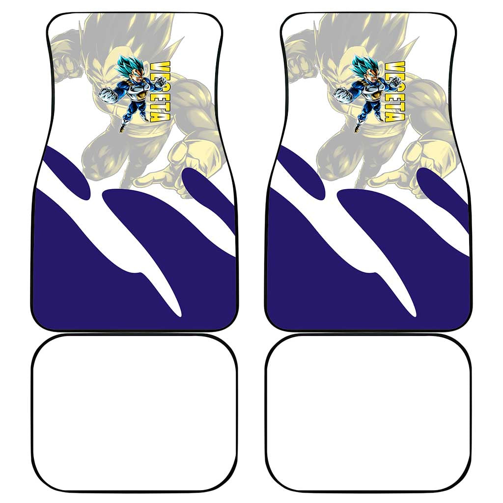 Vegeta Saiyan Warrior Car Mats Bold Anime Combat Style