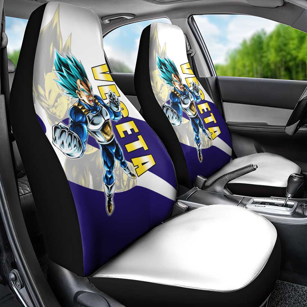 Vegeta Saiyan Warrior Car Seat Cover Bold Anime Combat Style