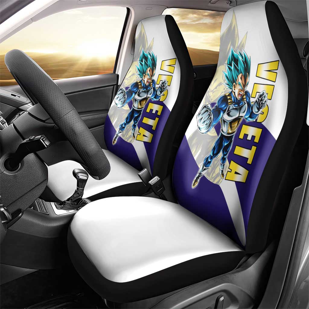 Vegeta Saiyan Warrior Car Seat Cover Bold Anime Combat Style