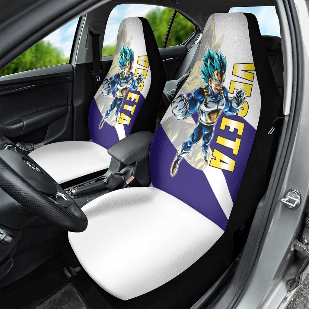 Vegeta Saiyan Warrior Car Seat Cover Bold Anime Combat Style