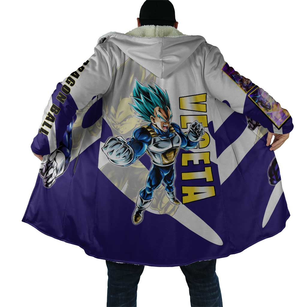 Vegeta Saiyan Warrior Cloak Bold Anime Combat Style