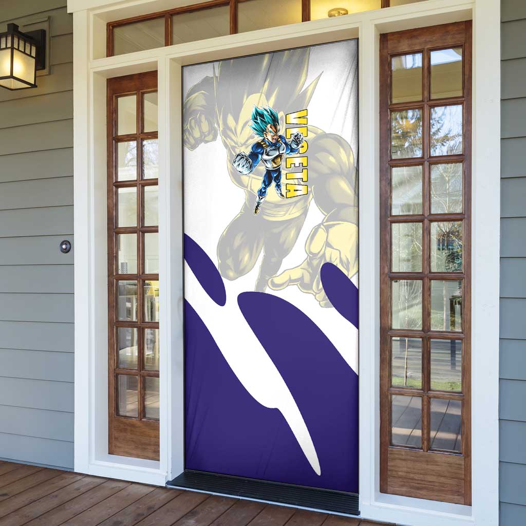 Vegeta Saiyan Warrior Door Cover Bold Anime Combat Style
