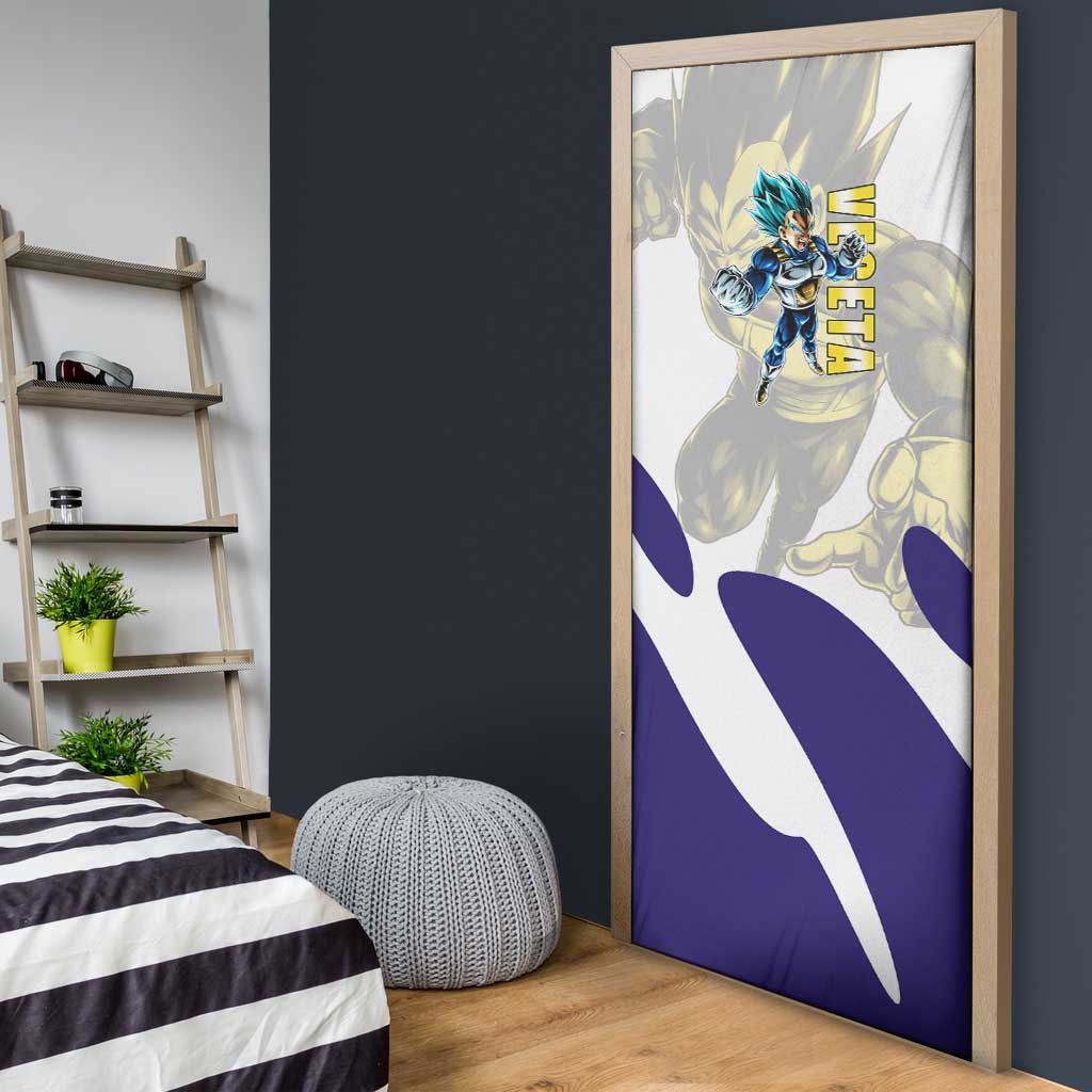 Vegeta Saiyan Warrior Door Cover Bold Anime Combat Style