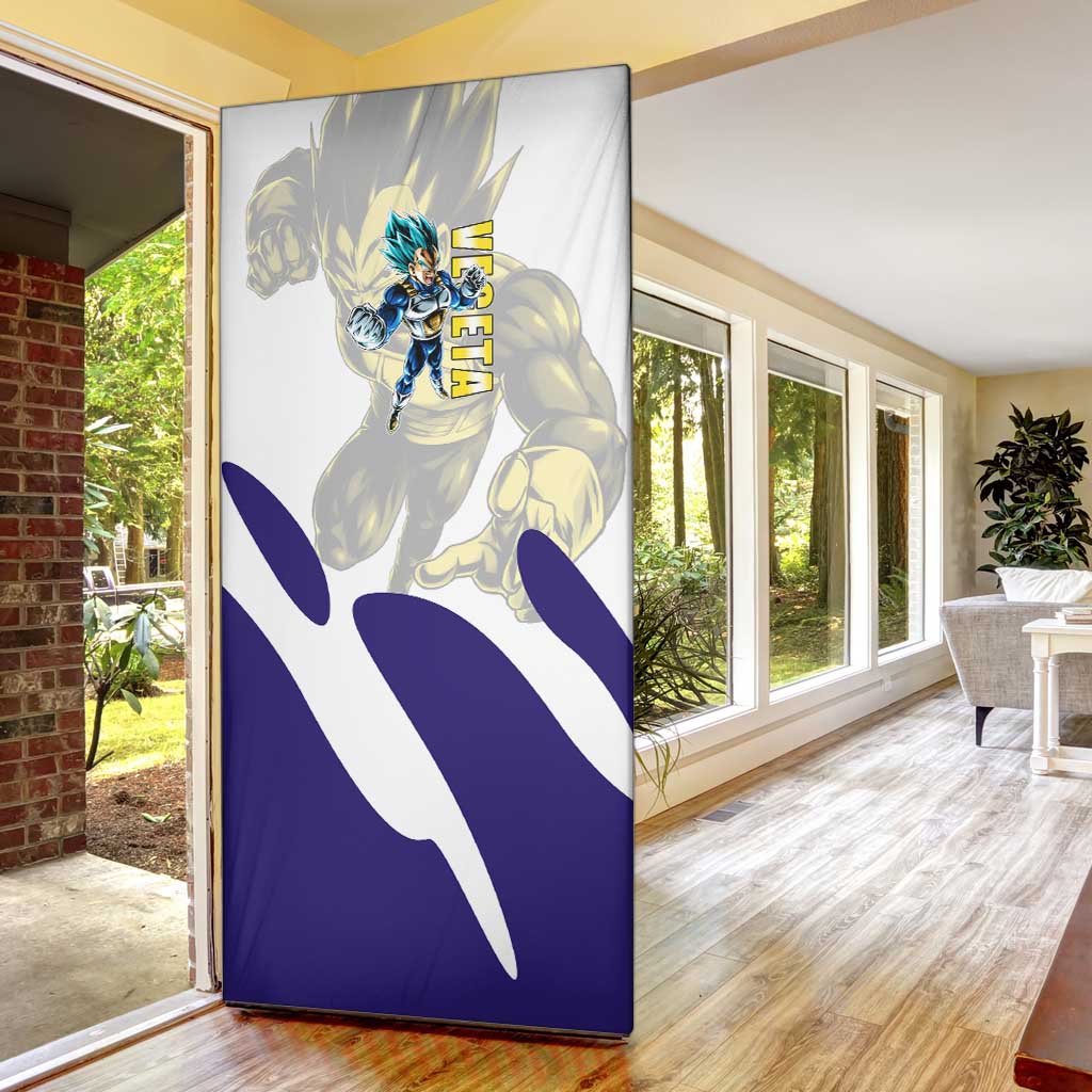 Vegeta Saiyan Warrior Door Cover Bold Anime Combat Style