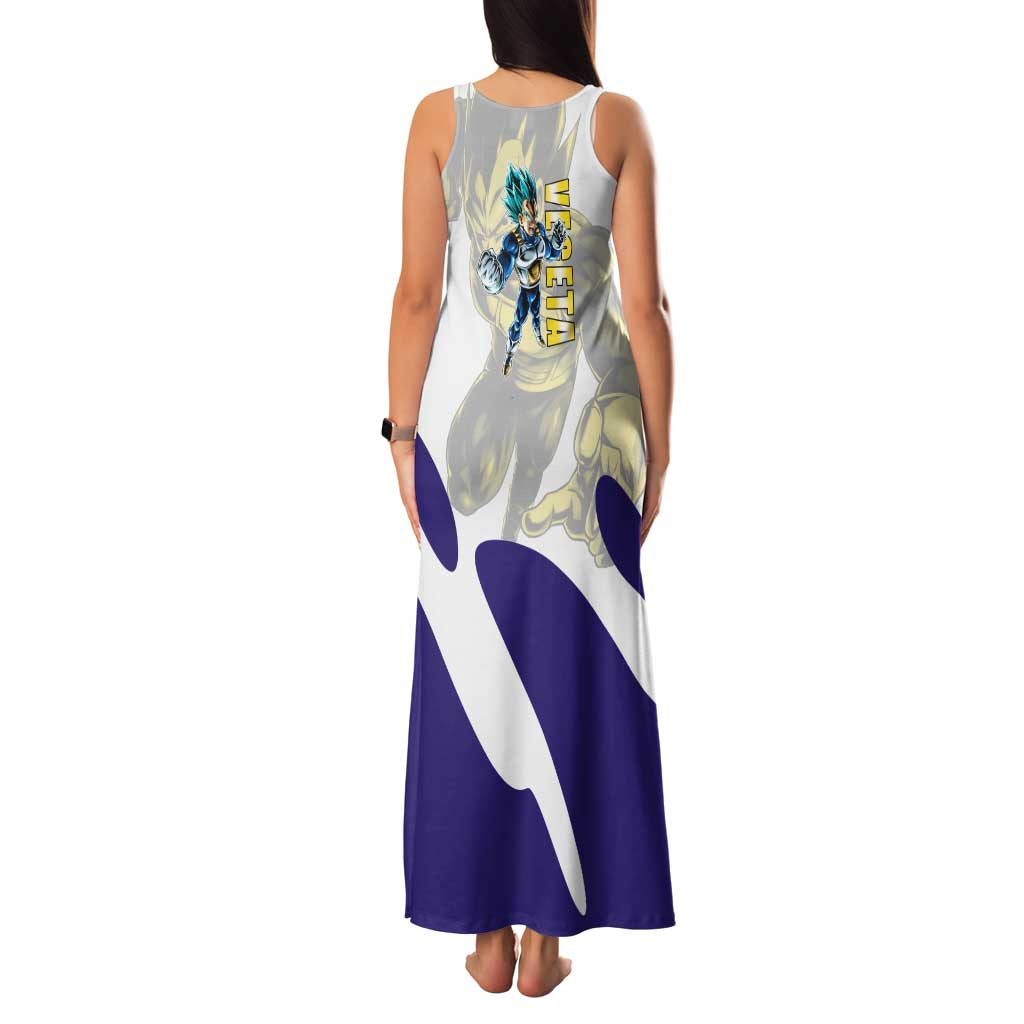 Vegeta Saiyan Warrior Family Matching Tank Maxi Dress and Hawaiian Shirt Bold Anime Combat Style