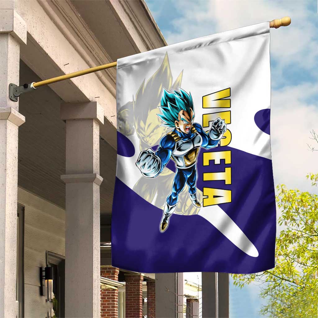 Vegeta Saiyan Warrior Garden Flag Bold Anime Combat Style