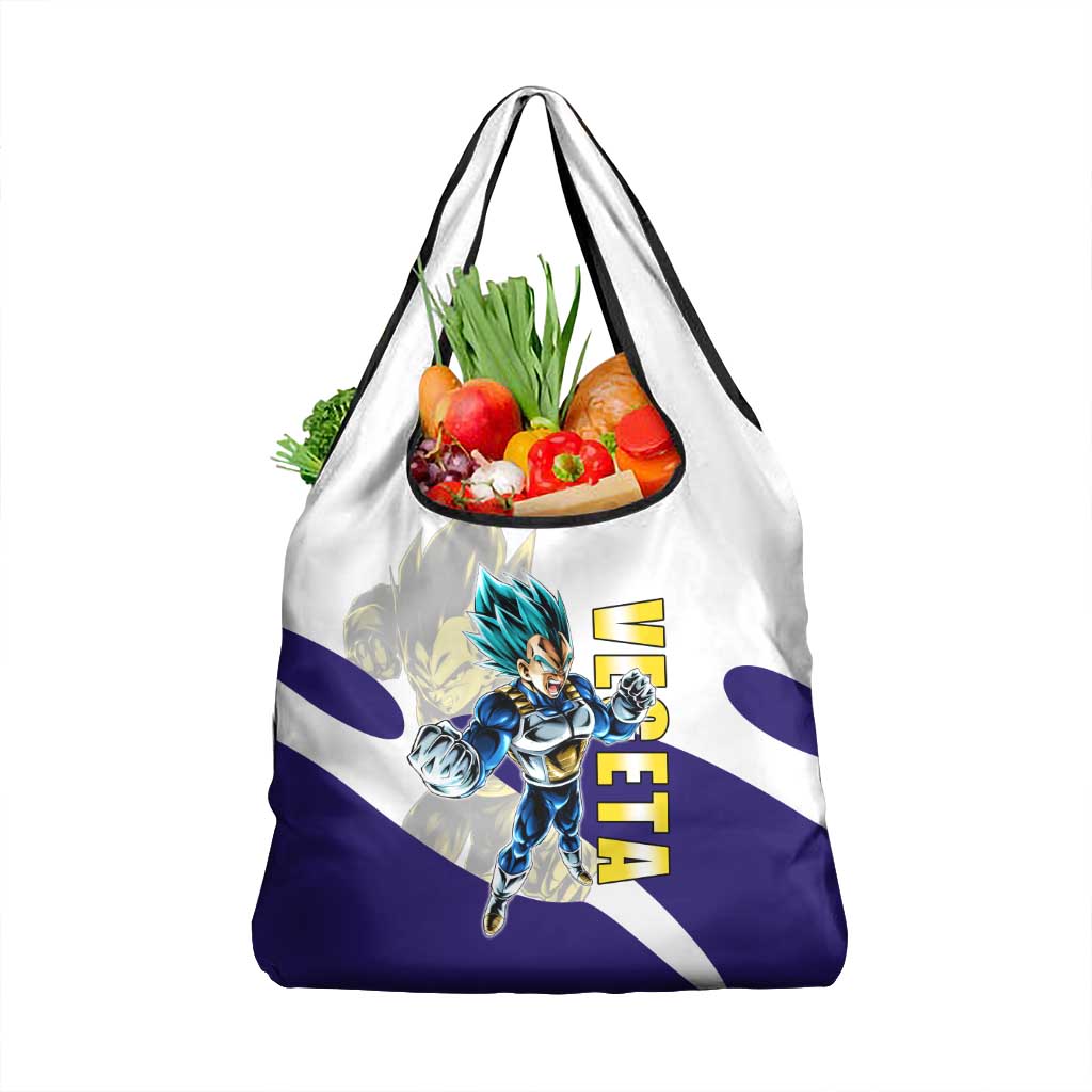 Vegeta Saiyan Warrior Grocery Bag Bold Anime Combat Style