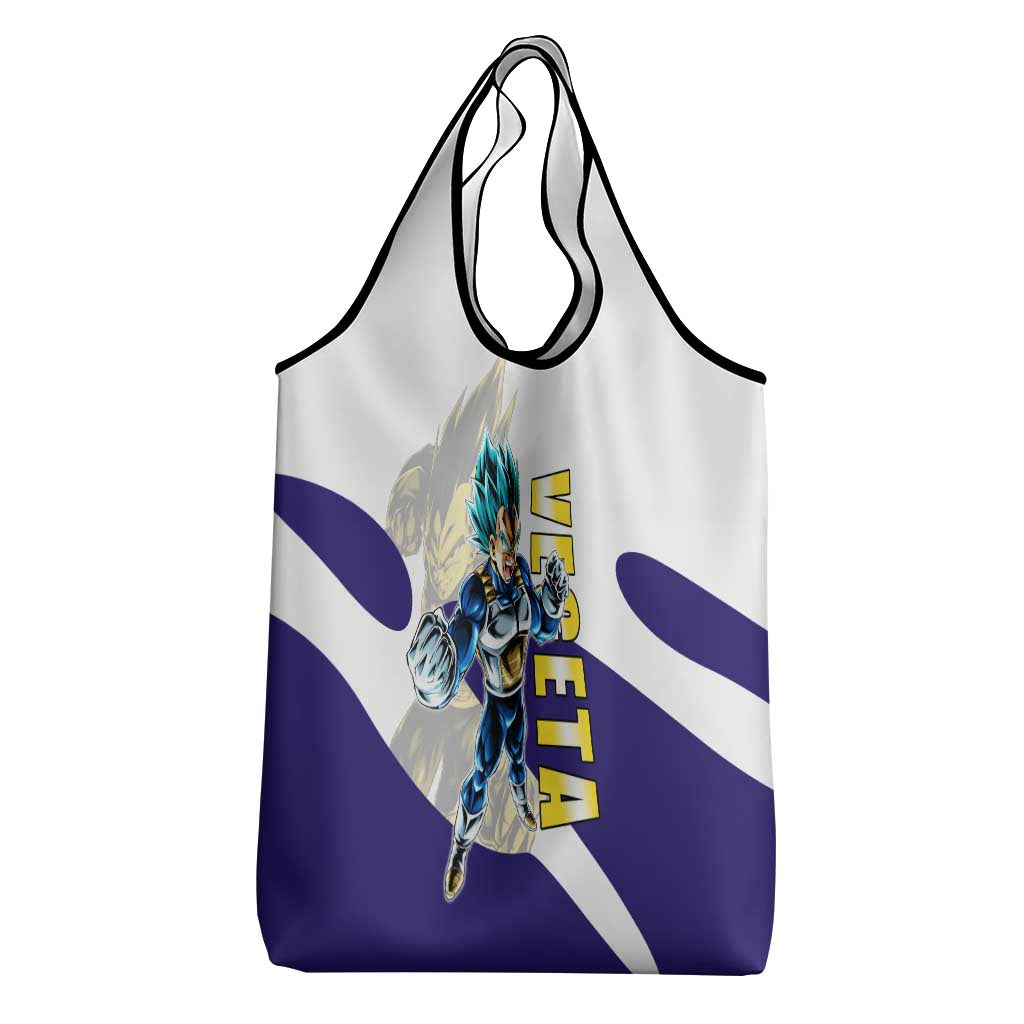 Vegeta Saiyan Warrior Grocery Bag Bold Anime Combat Style