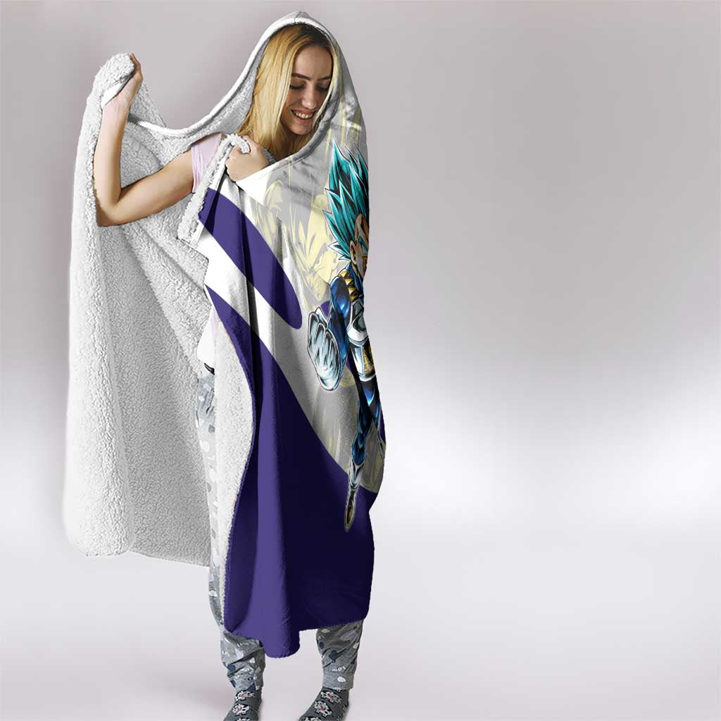 Vegeta Saiyan Warrior Hooded Blanket Bold Anime Combat Style