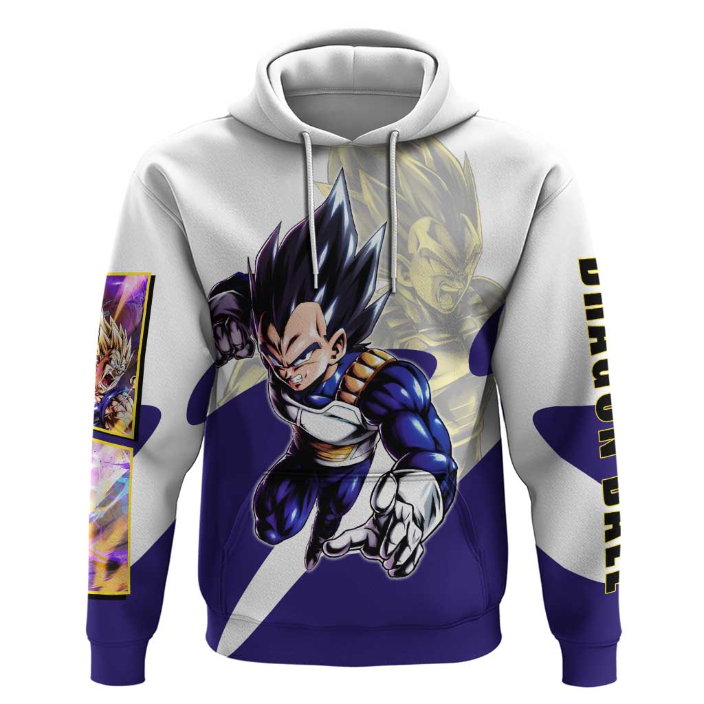 Vegeta Saiyan Warrior Hoodie Bold Anime Combat Style