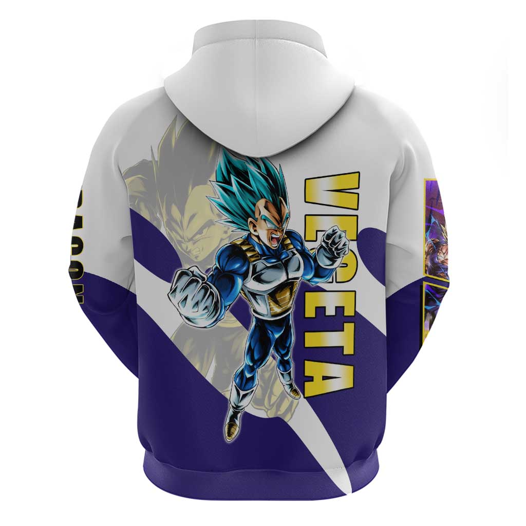 Vegeta Saiyan Warrior Hoodie Bold Anime Combat Style