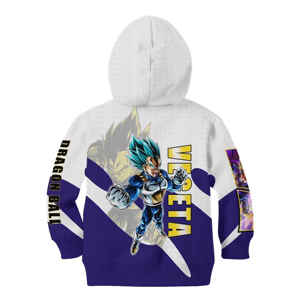 Vegeta Saiyan Warrior Kid Hoodie Bold Anime Combat Style