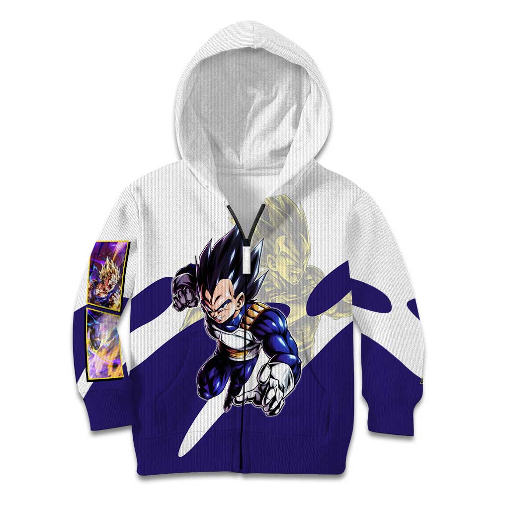 Vegeta Saiyan Warrior Kid Hoodie Bold Anime Combat Style
