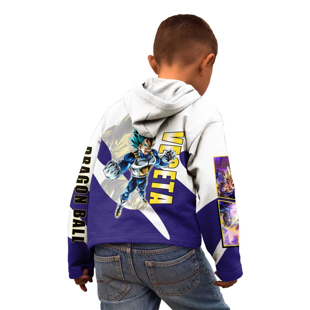 Vegeta Saiyan Warrior Kid Hoodie Bold Anime Combat Style