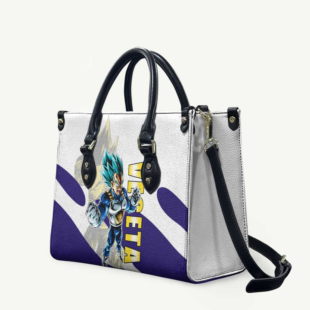 Vegeta Saiyan Warrior Leather Bag Bold Anime Combat Style
