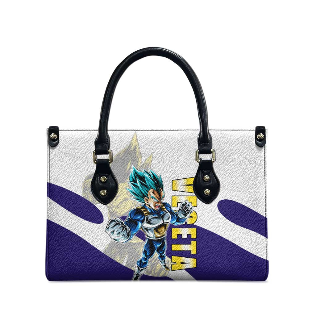 Vegeta Saiyan Warrior Leather Bag Bold Anime Combat Style