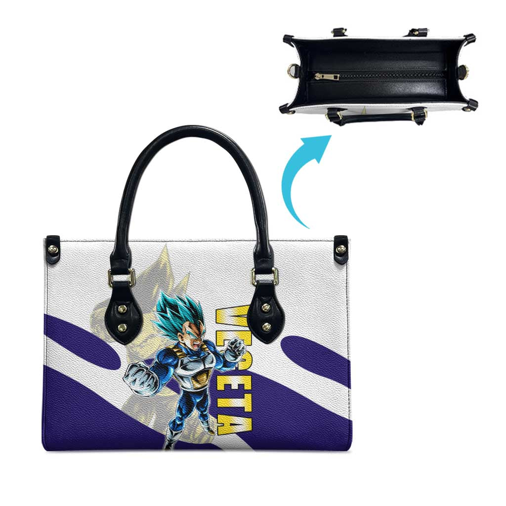 Vegeta Saiyan Warrior Leather Bag Bold Anime Combat Style