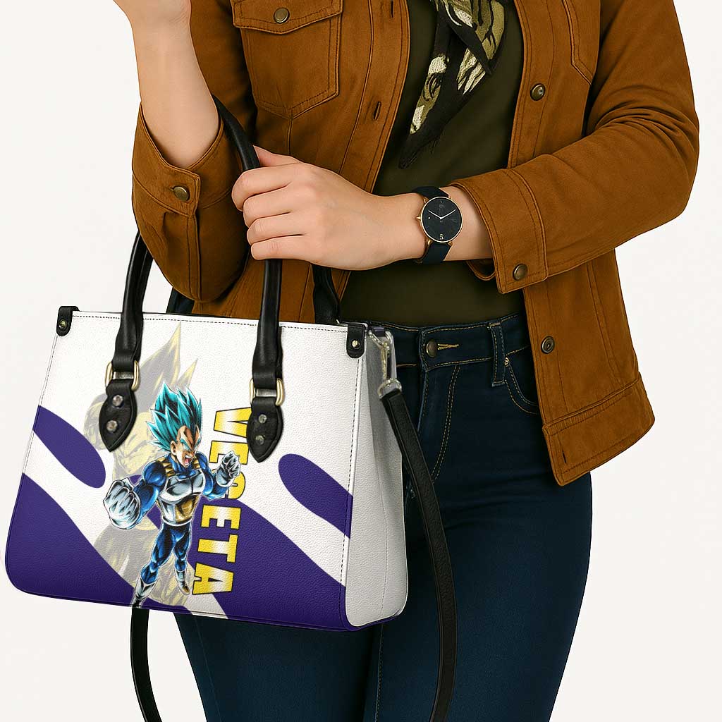 Vegeta Saiyan Warrior Leather Bag Bold Anime Combat Style