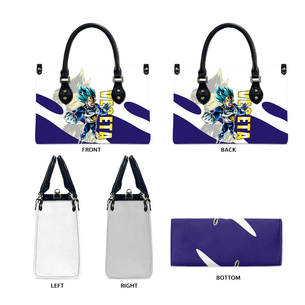 Vegeta Saiyan Warrior Leather Bag Bold Anime Combat Style