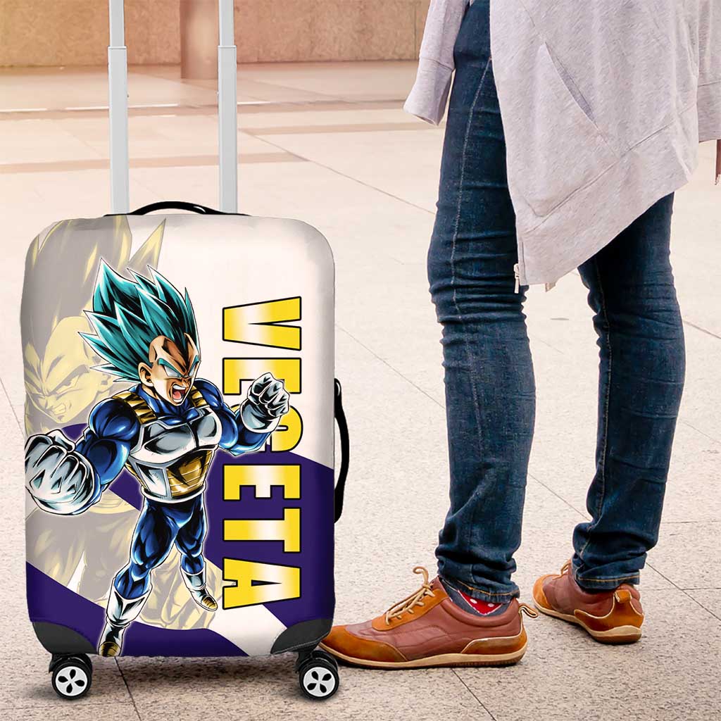 Vegeta Saiyan Warrior Luggage Cover Bold Anime Combat Style
